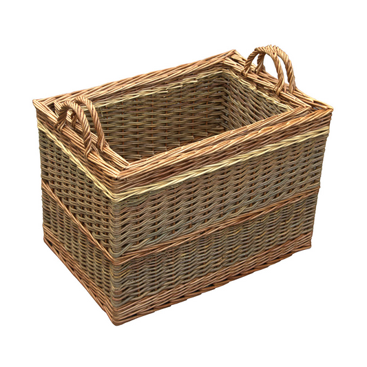 Set of 2 Buttermere Large Log basket